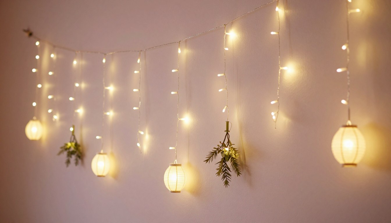 lichterkette wand