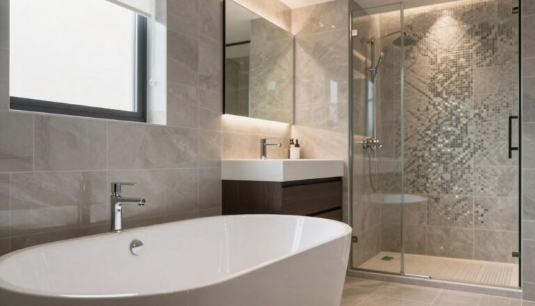 modernes badezimmer fliesen