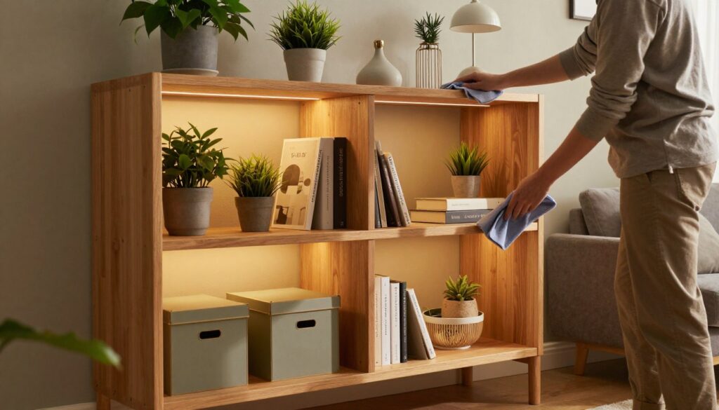 regal unter treppe pflege