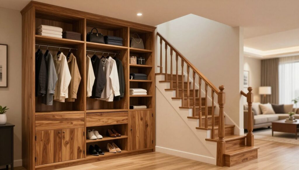 schrank unter treppe