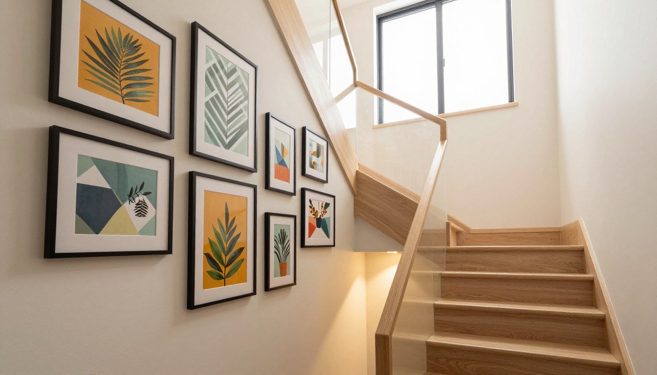 treppenhaus gestalten wand