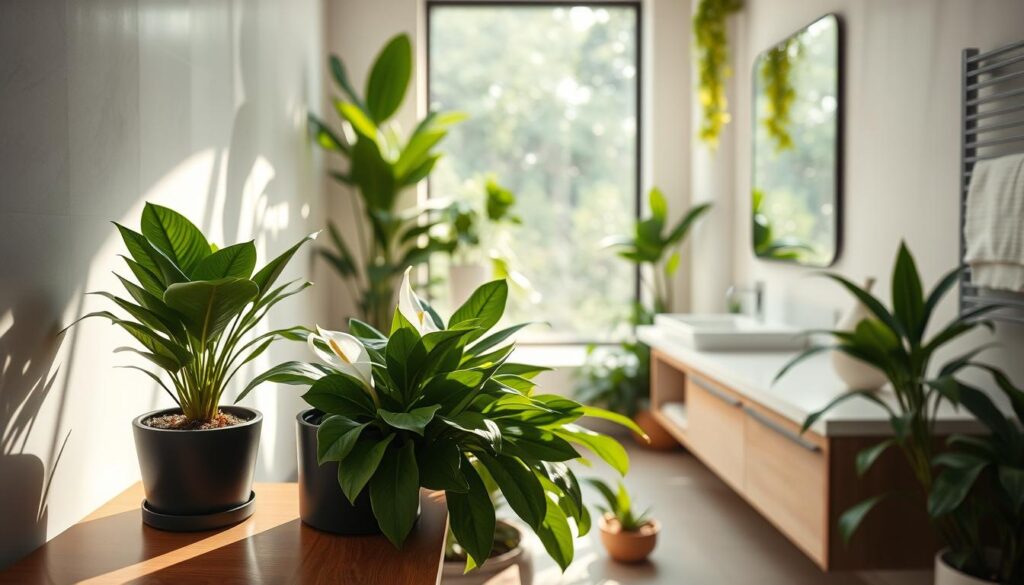 Badezimmer Deko Ideen mit Pflanzen