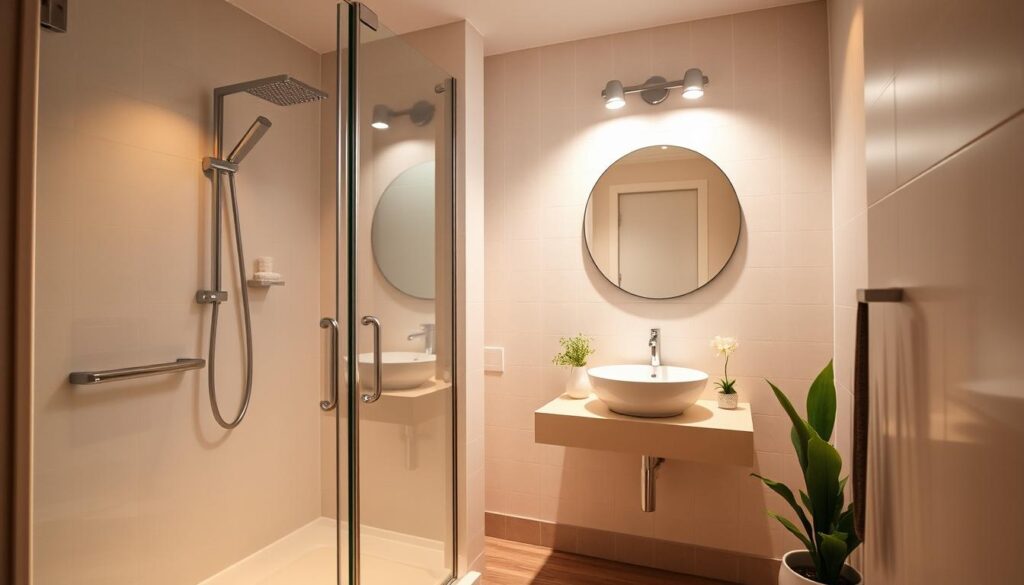 Beleuchtung kleines Bad