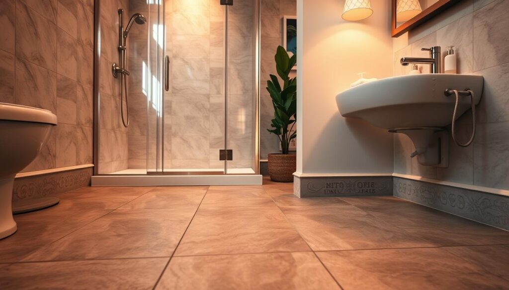 Bodenbeläge für kleine Badezimmer