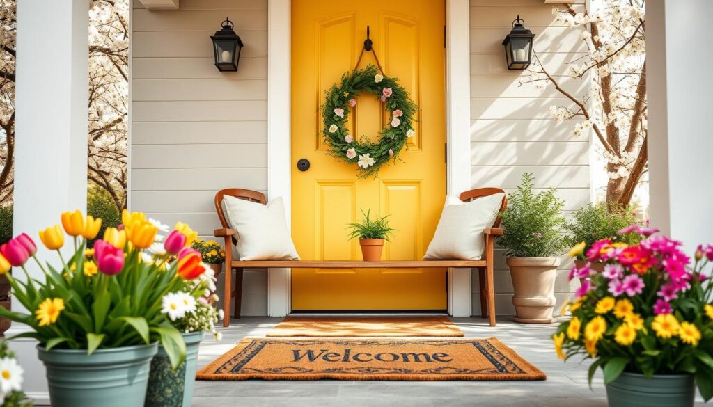Frühjahrsdeko Hauseingang Frühjahrsdeko Hauseingang