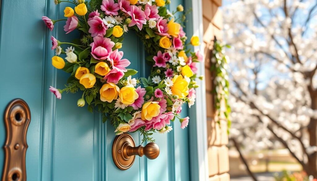 Frühlingsdeko Haustür