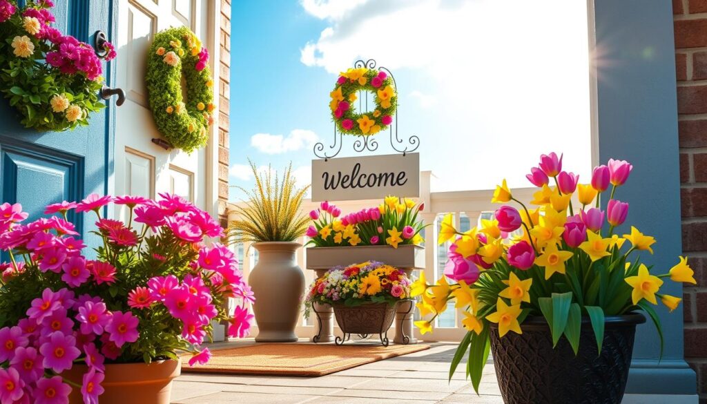 Frühlingsfarben für den Hauseingang Frühlingsfarben für den Hauseingang