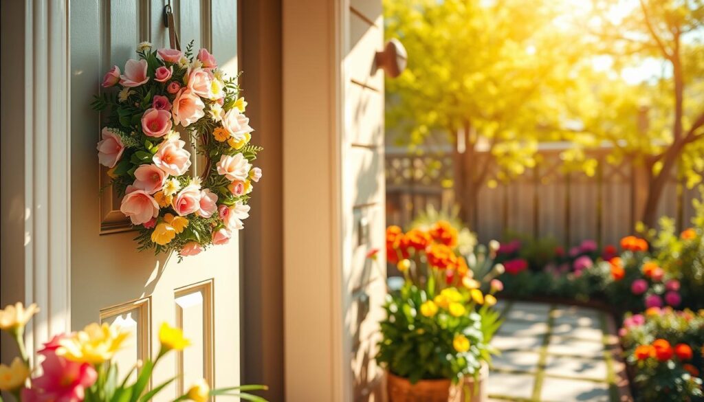 Frühlingsfarben für die Haustür