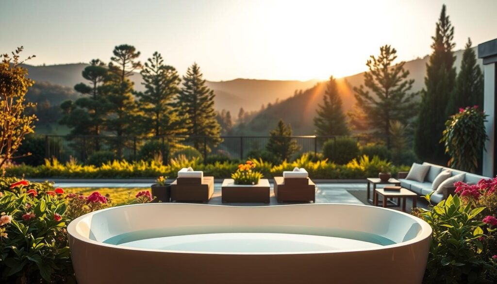 Garten Badewanne mit moderner Technik