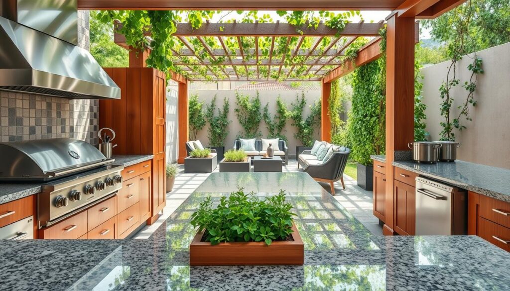 Garten Küche Materialien