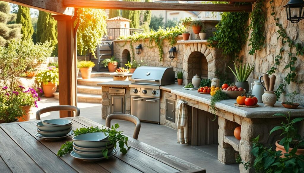 Garten Küche Mediterraner Stil