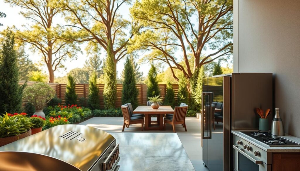 Garten Küche technische Ausstattung