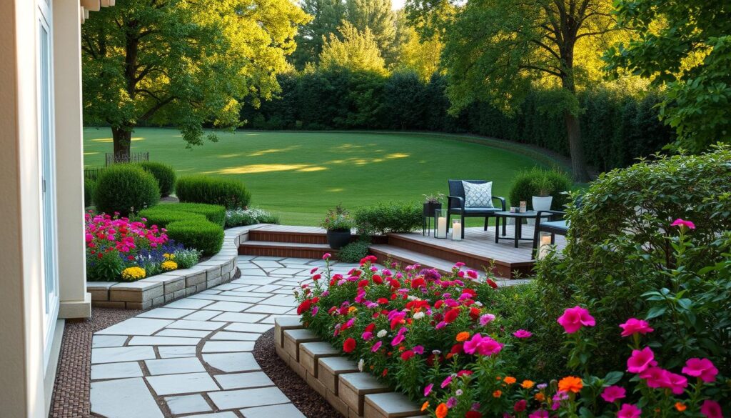 Gartengestaltung mit Wegen und Terrassen Gartengestaltung mit Wegen und Terrassen