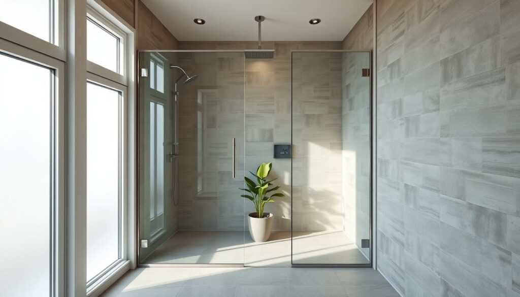 Glasabtrennungen für begehbare Duschen