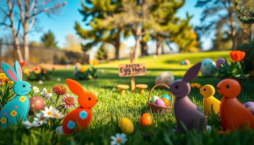 Holz Osterfiguren für den Garten Holz Osterfiguren für den Garten