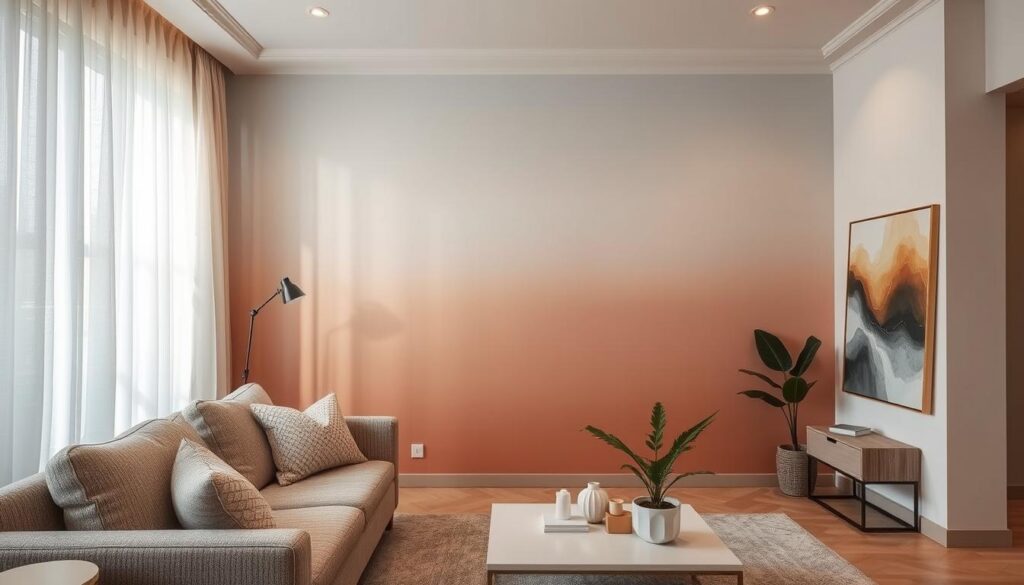 Wandgestaltung mit Ombre-Effekt