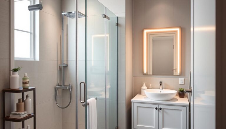 begehbare dusche kleines bad