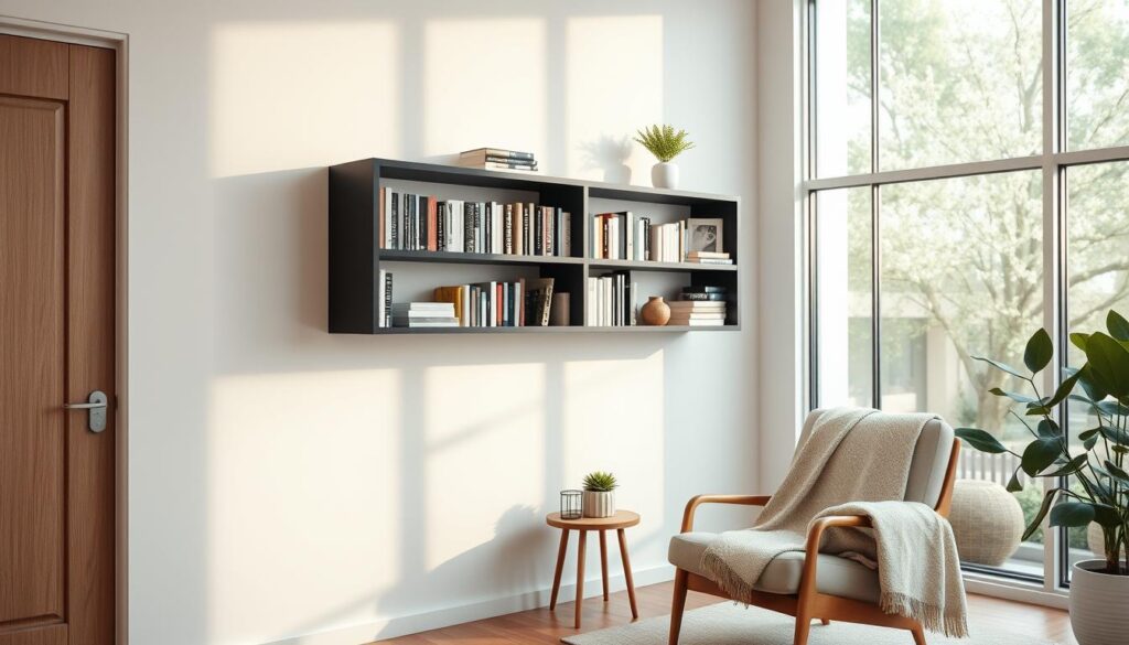 bücherregal schwebend