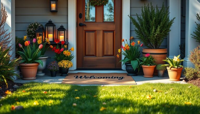 frühlingsdeko hauseingang