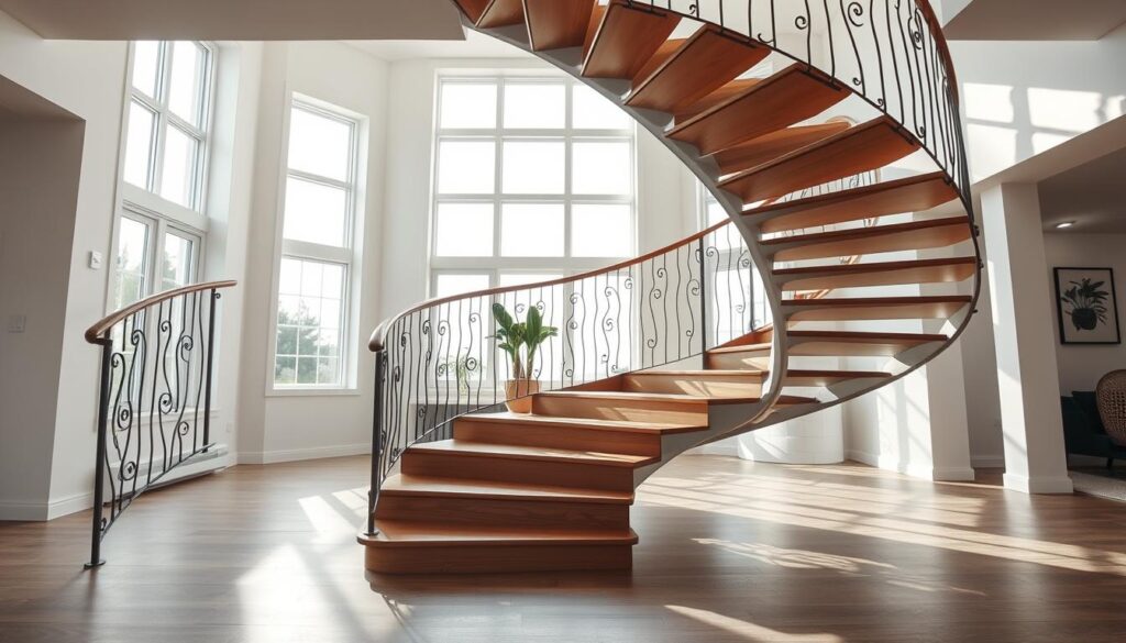 halbgewendelte Treppe halbgewendelte Treppe