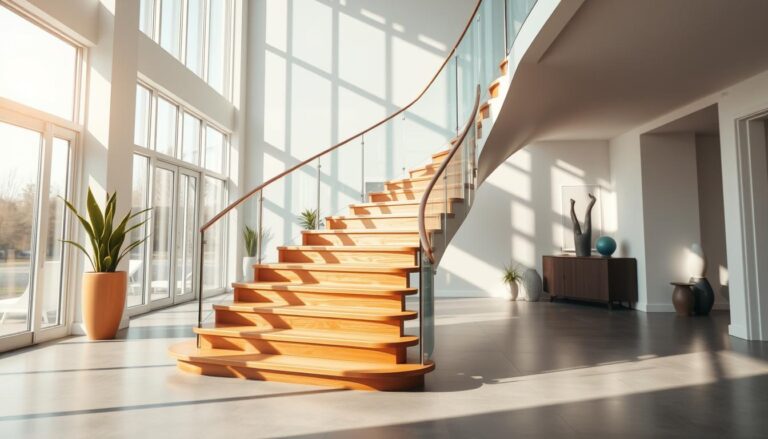 halbgewendelte treppe