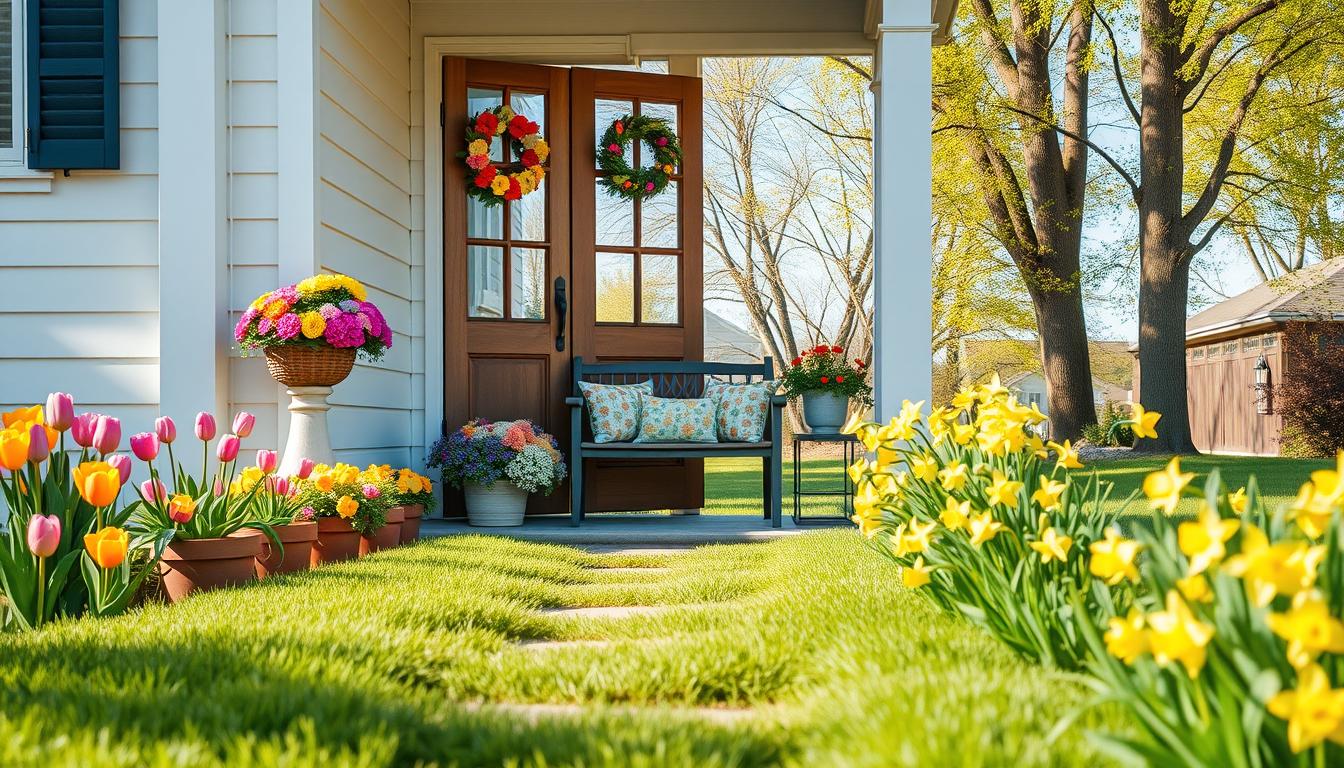 hauseingang frühling
