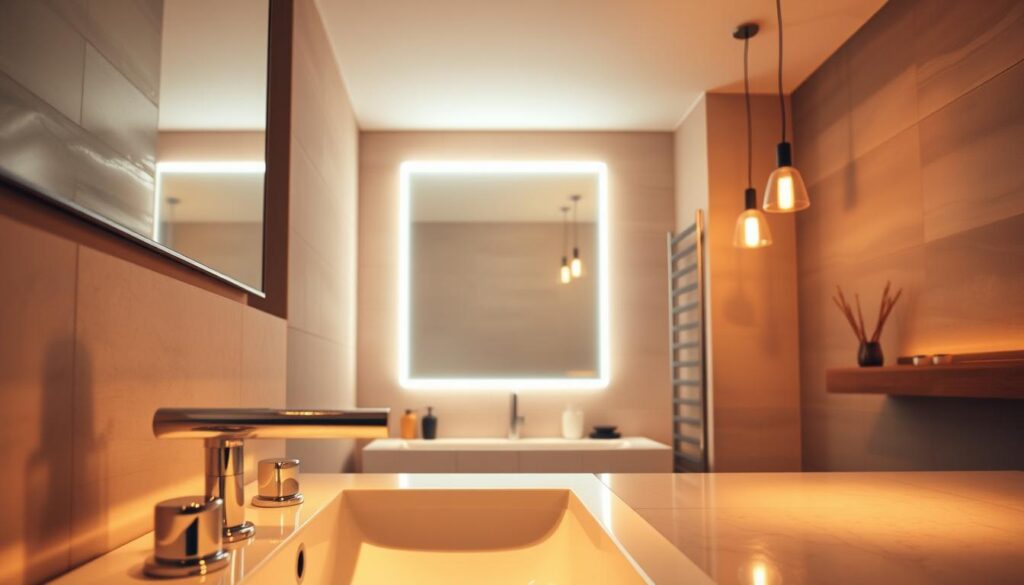 moderne badezimmerbeleuchtung