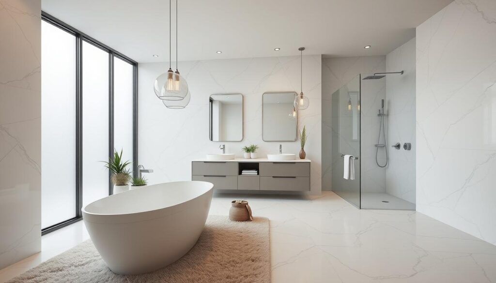 moderne badezimmergestaltung