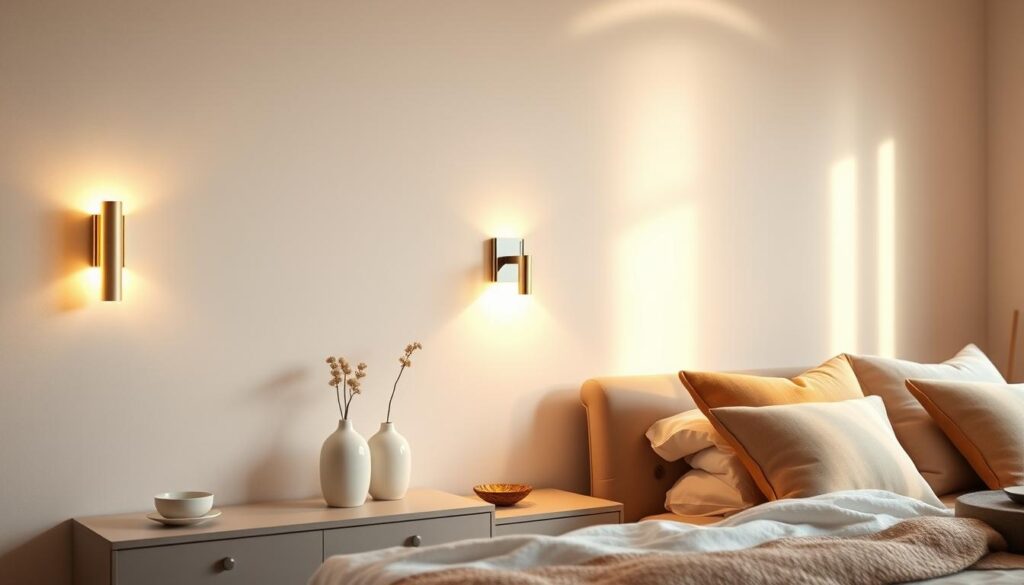 schlafzimmer wand beleuchtung