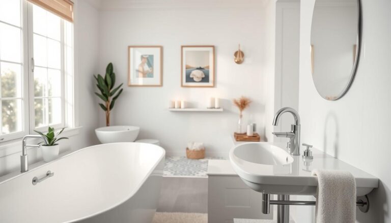 weißes badezimmer aufpeppen