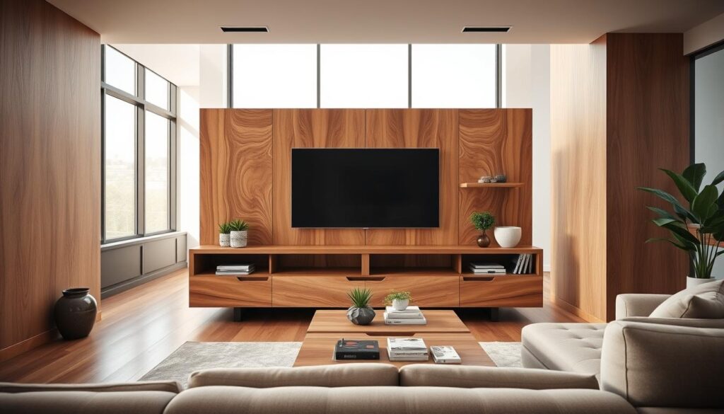 Nachhaltige tv wand holz massiv