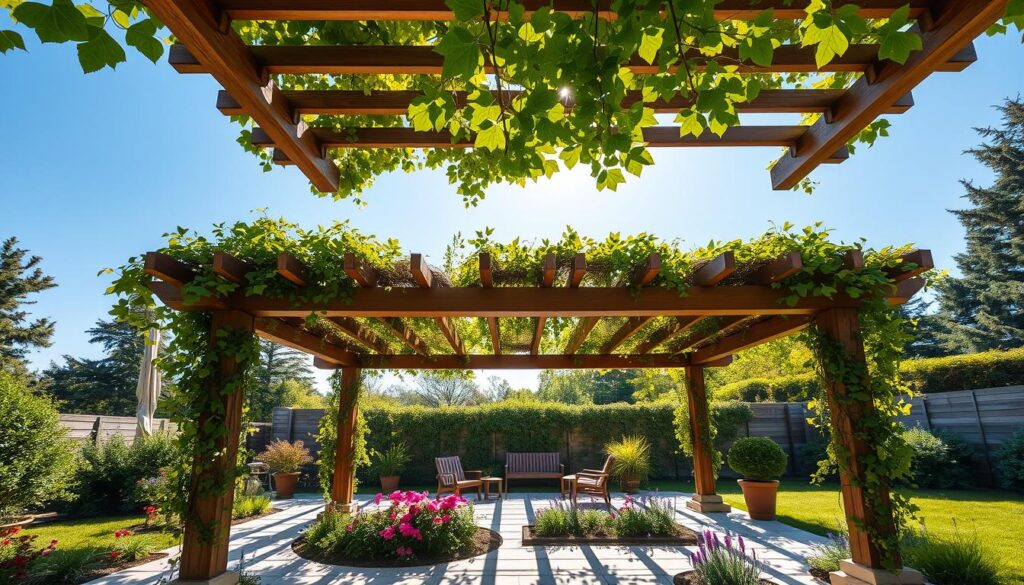 Nachhaltiges pergola dach im Garten