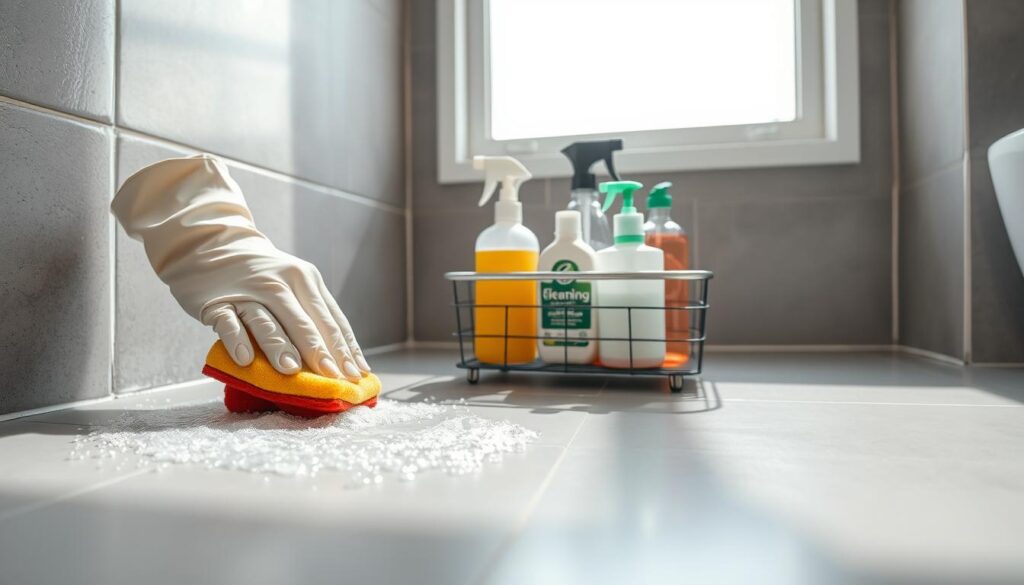 Pflege und Reinigung von grauen Fliesen