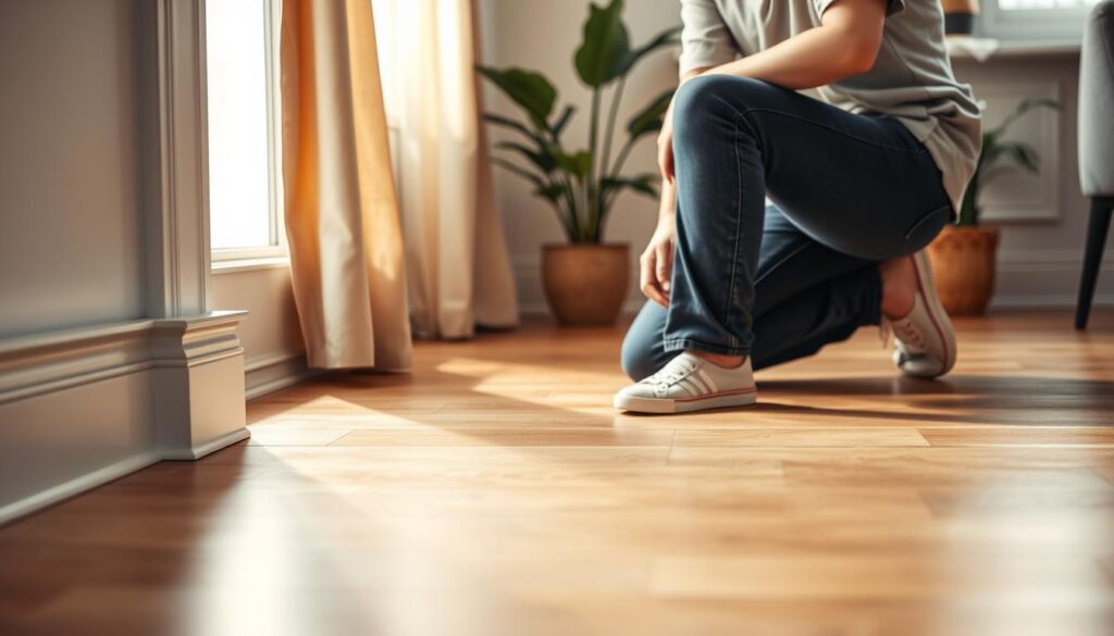 Pflege von Fußleisten