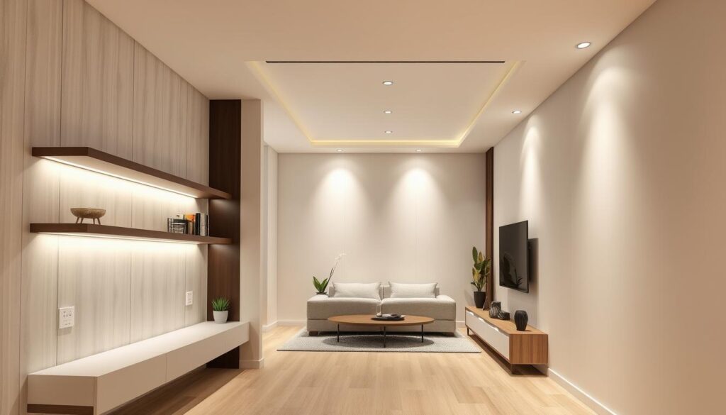 Planung und Design einer modernen Trockenbau TV-Wand