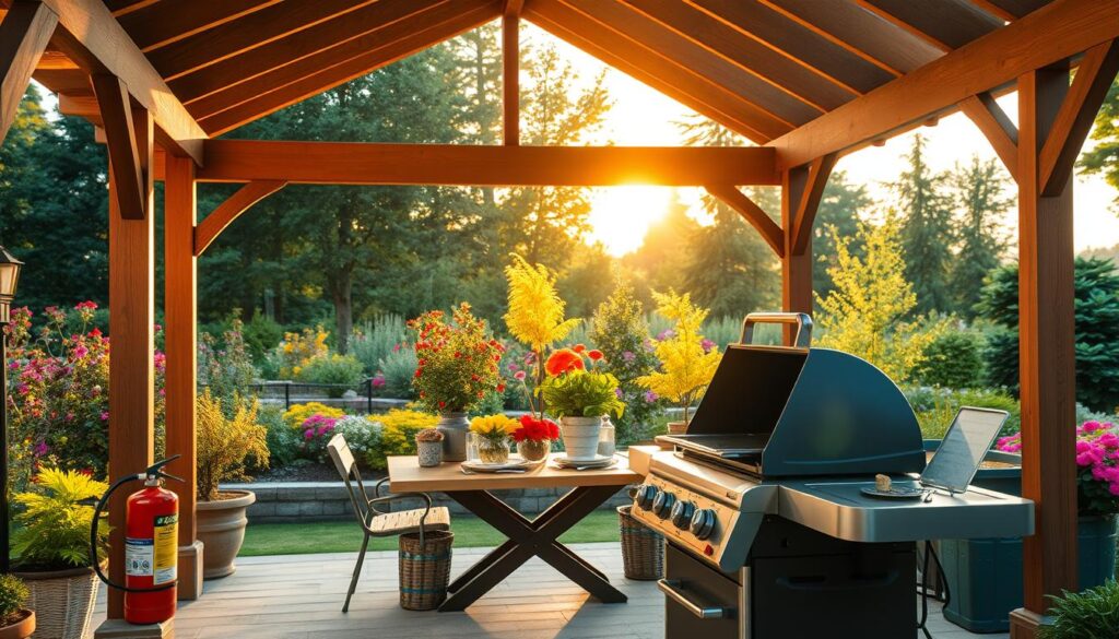 Sicherheit beim grillen unter dach im freien Sicherheit beim grillen unter dach im freien