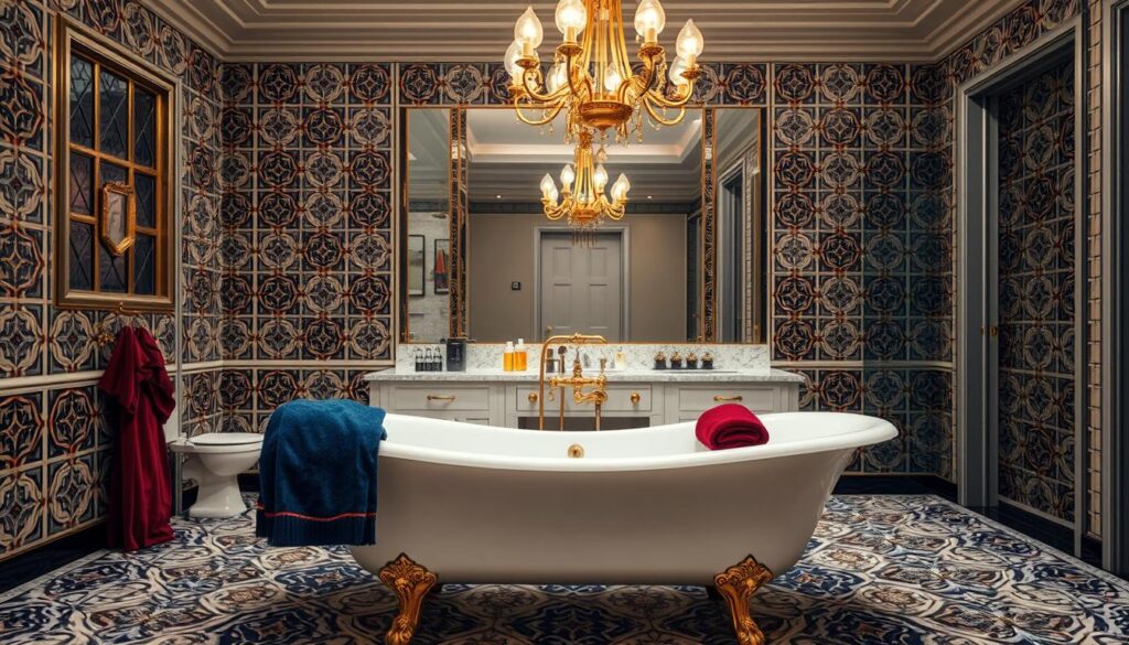 art deco badezimmer