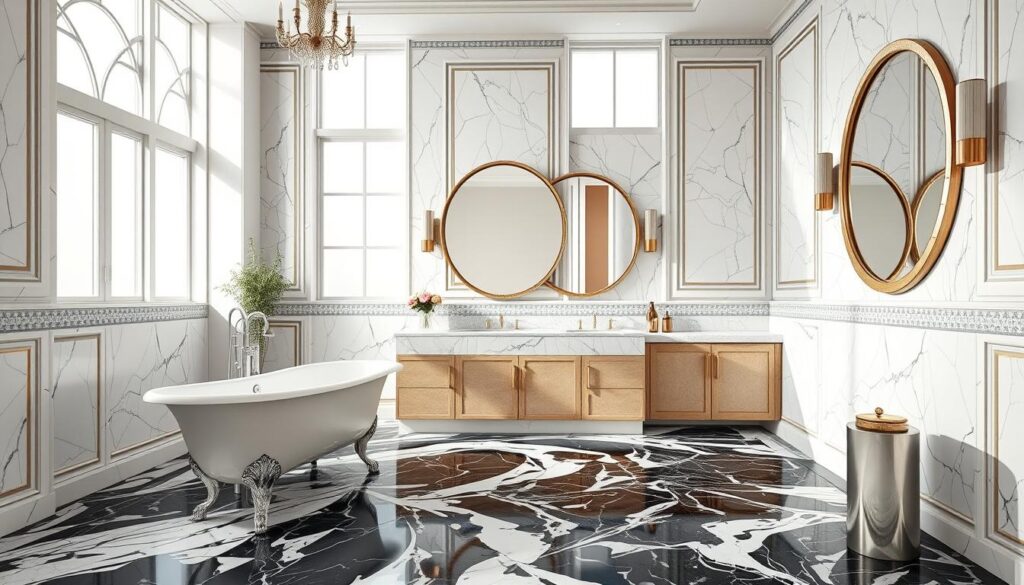 art deco badezimmer