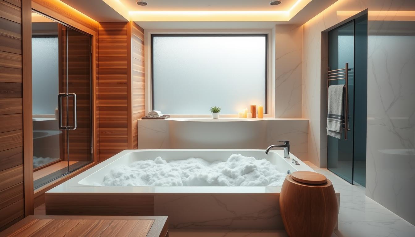 badezimmer mit sauna