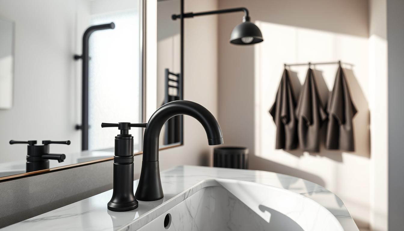badezimmer schwarze armaturen