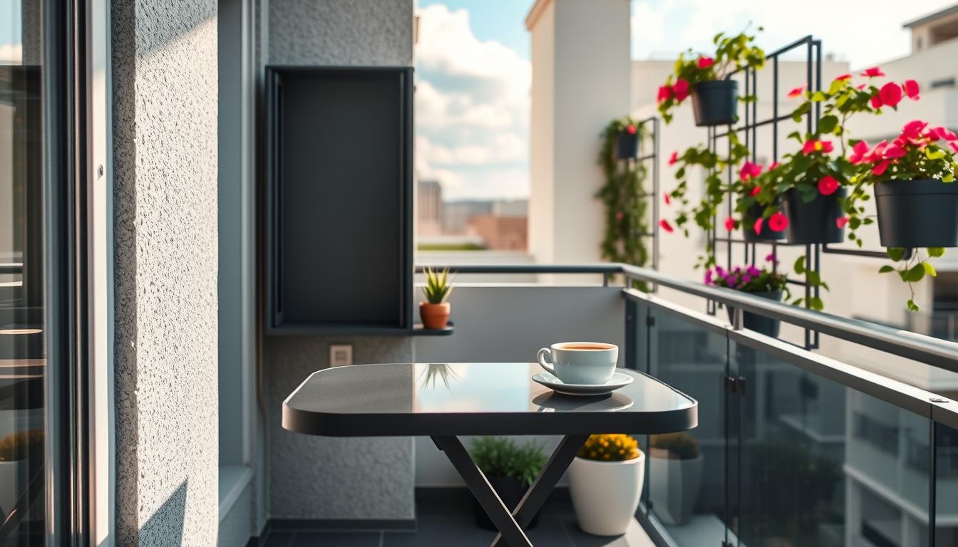 balkon klapptisch wand