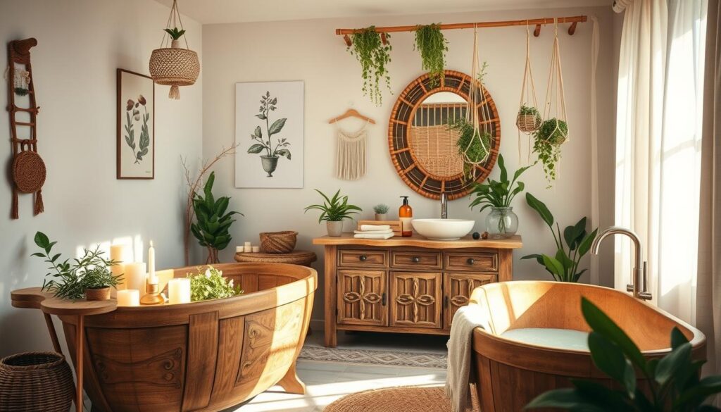 boho Badezimmer Dekoration