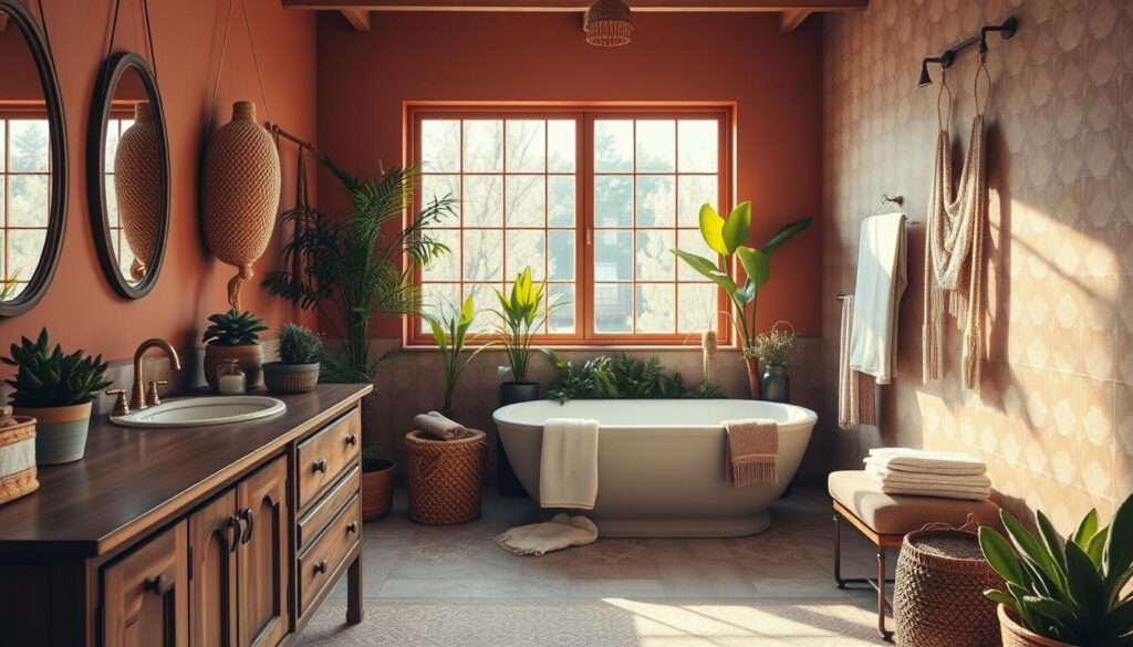 boho badezimmer