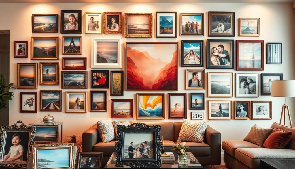 foto collage wand