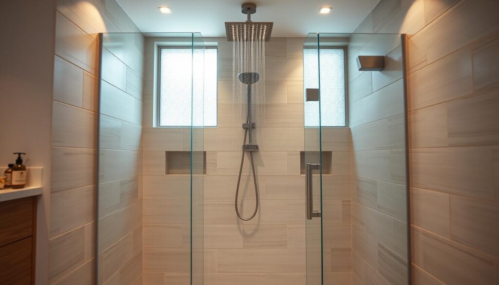 gemauerte Dusche modern