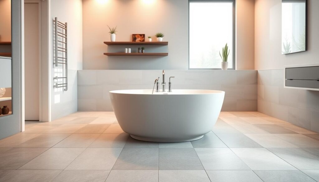 großformat fliesen bad