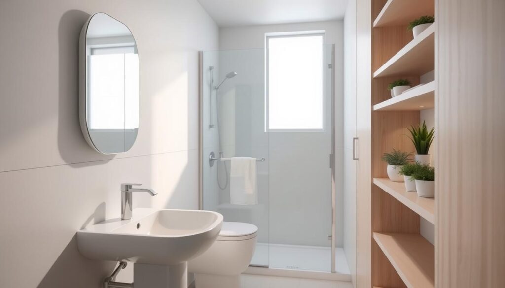 minimalistisches Badezimmerkonzept