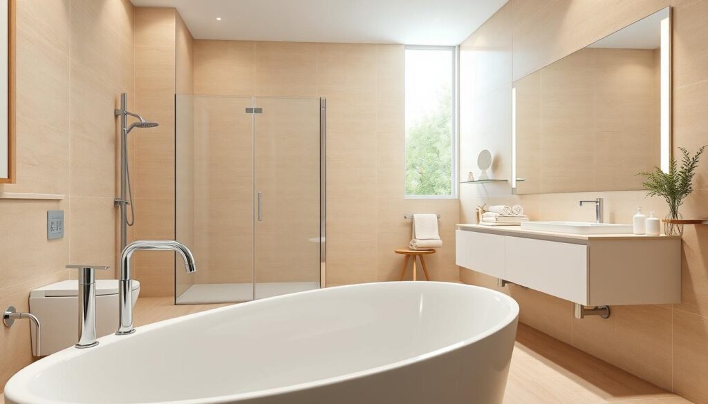 moderne badezimmer fliesen