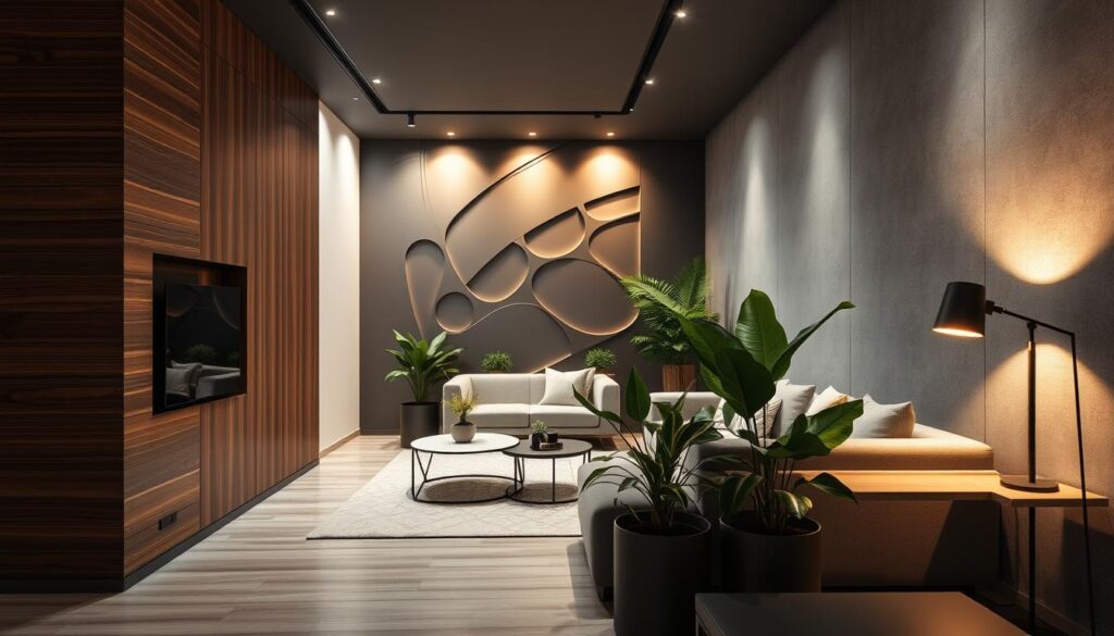 moderne wandgestaltung mit dekorative paneele