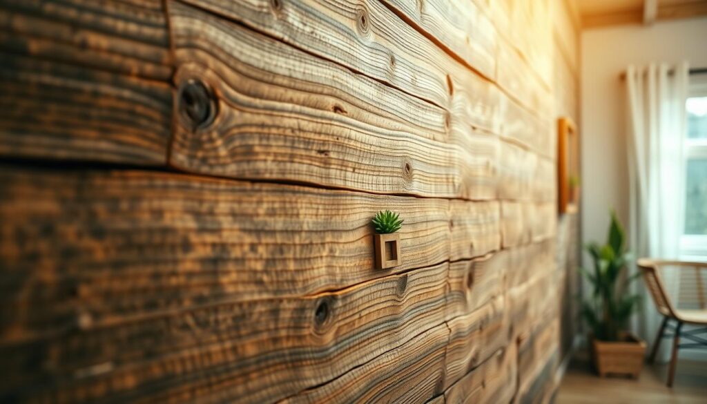 rustikale altholzwand